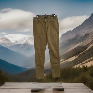 Judy Blue Women’s Sz 11/30 olive green denim‎ jeans skinny Comfort , Beach, Vaca